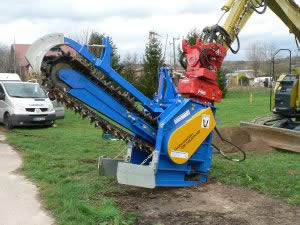 Grabenfräsen im Leitungsbau, Kabelbau und Drainagen