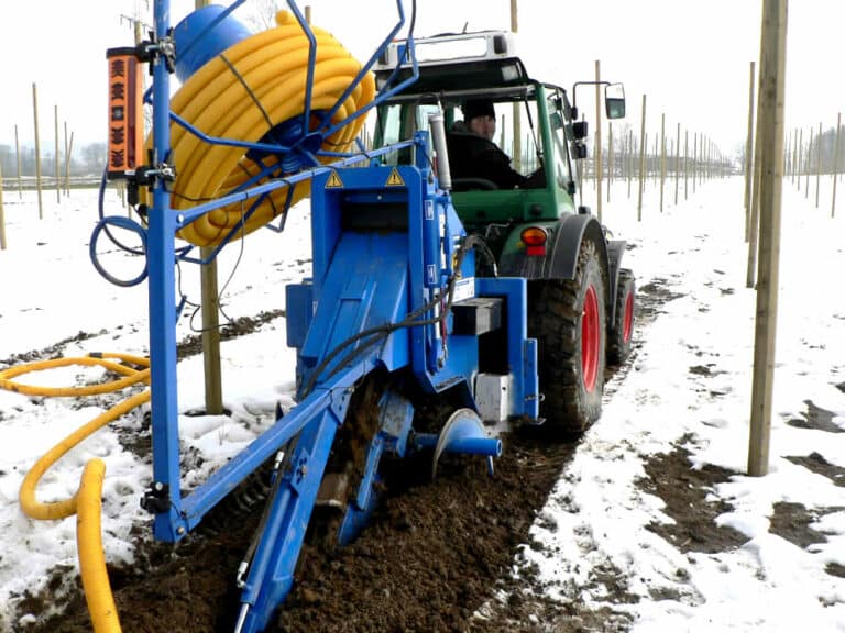 Grabenfräse in der Landwirtschaft