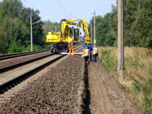 Grabenfräsen für den Gleisbau