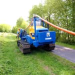 Laser for depth regulation Grabenfräse GMV 130 als Vibrationskabelpflug
