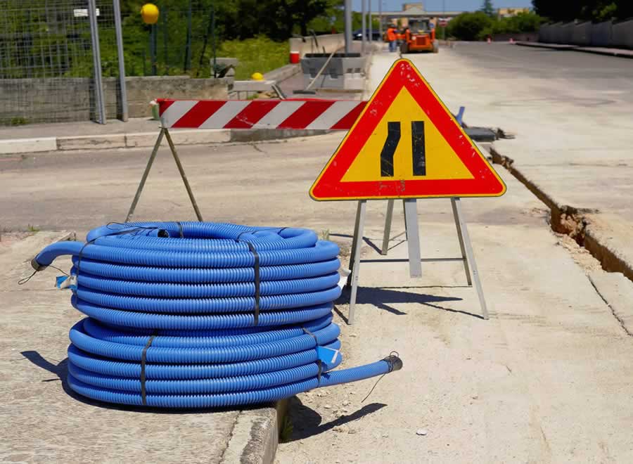 Grabenfräsen für die Vorbereitung von Baustellen