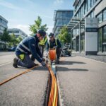 Glasfaserkabel einziehen nach Fräsung | KMU & Industrie bild-1785058512692