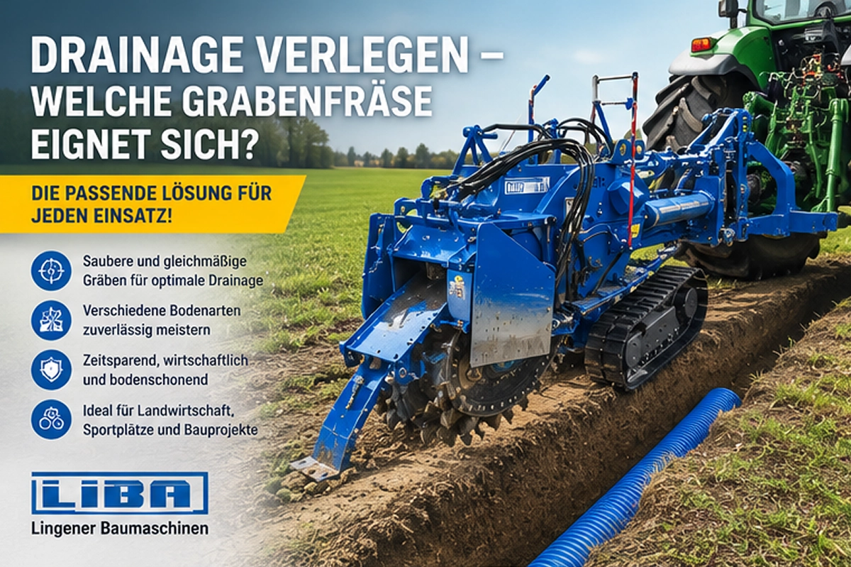 drainage verlegen – welche grabenfräse eignet sich