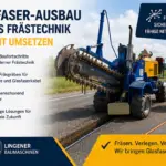 Glasfaser-Ausbau mittels Frästechnik