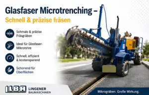glasfaser microtrenching