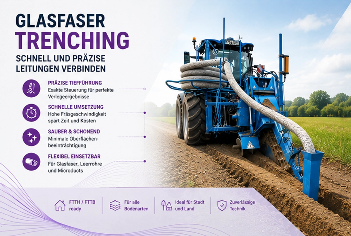 glasfaser-trenching