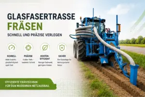 Glasfasertrasse fräsen