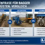 Grabenfräse für Bagger nachrüsten: Vergleich grabenfräse für bagger nachrüsten vergleich