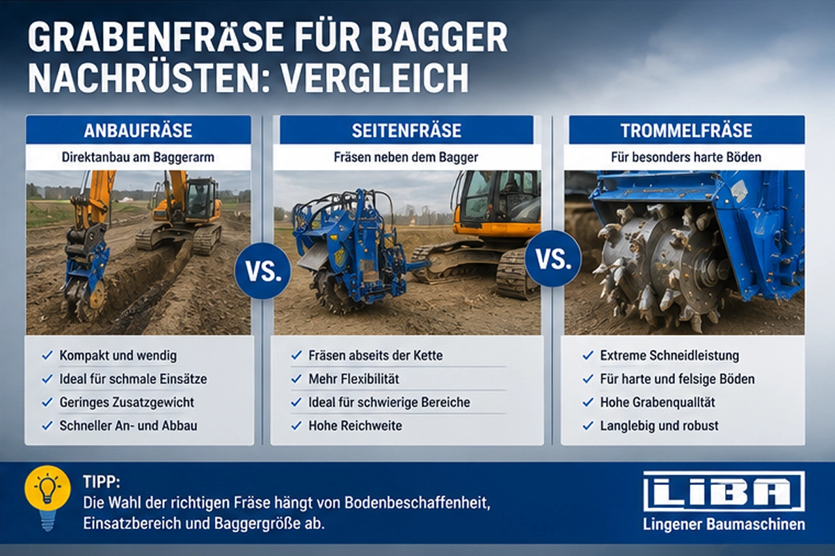 grabenfräse für bagger nachrüsten vergleich
