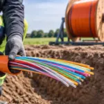 Glasfaser verlegen im Microtrenching-Verfahren Glasfaser verlegen im Microtrenching-Verfahren