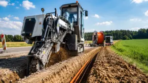 Breitbandausbau mit Grabenfräsen